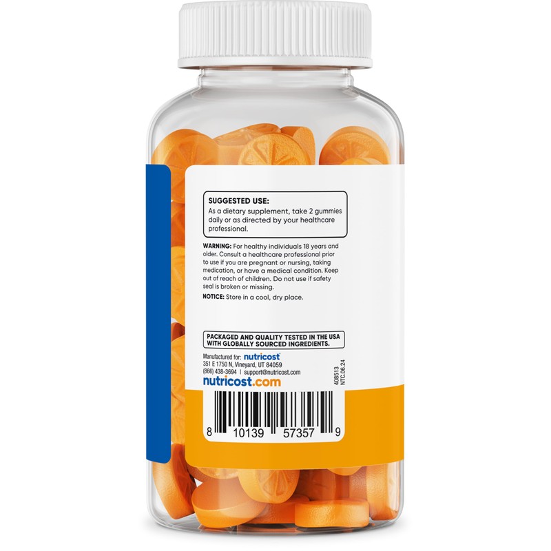 Nutricost Turmeric Gummies 2,000mg Tumeric per Serving (120 Gummies) -