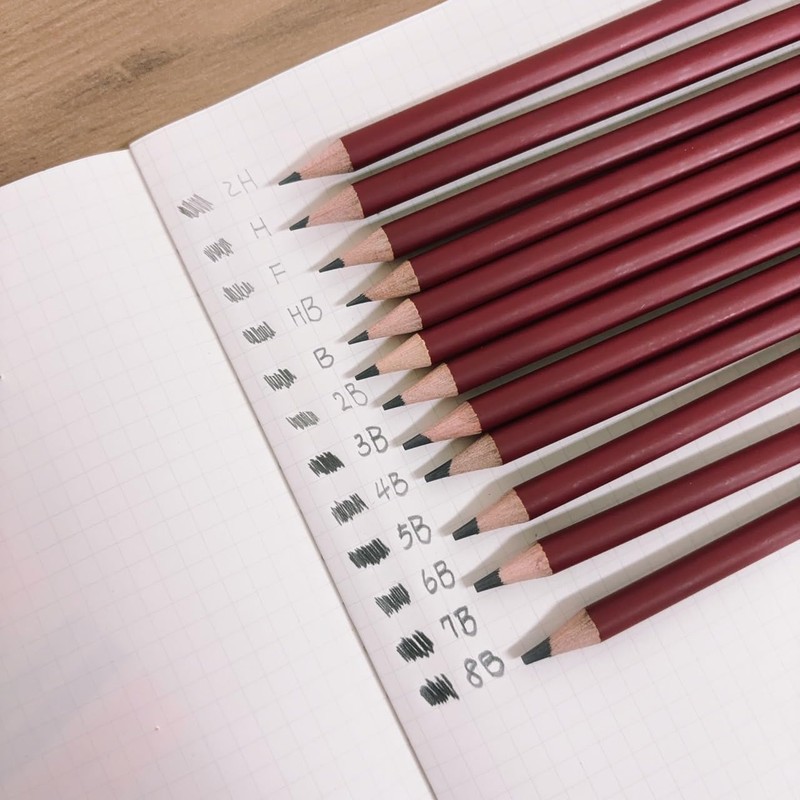 Juego de 12 Lápices de Grafito para Dibujo Artístico Profesional,