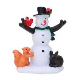 Toyland® Mini Resin Christmas Collectible Ornament - Village Scene Accessories - Xmas Figures (Snowman - 2 X 1.5 Inch).