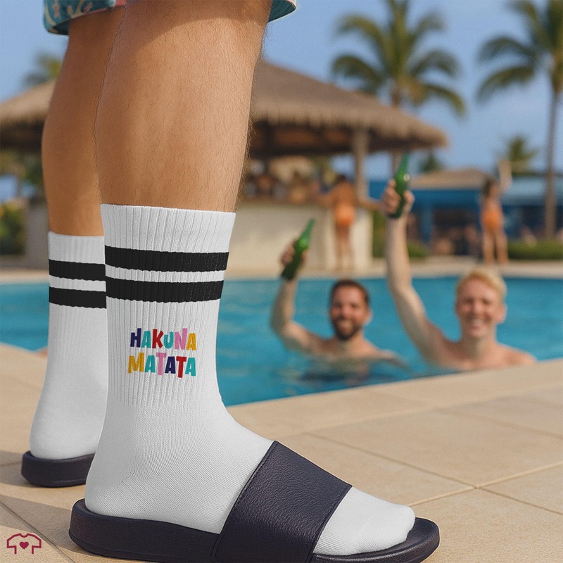 Shirtracer - Statement - Socks Hakuna Matata Tennis Socks Everything