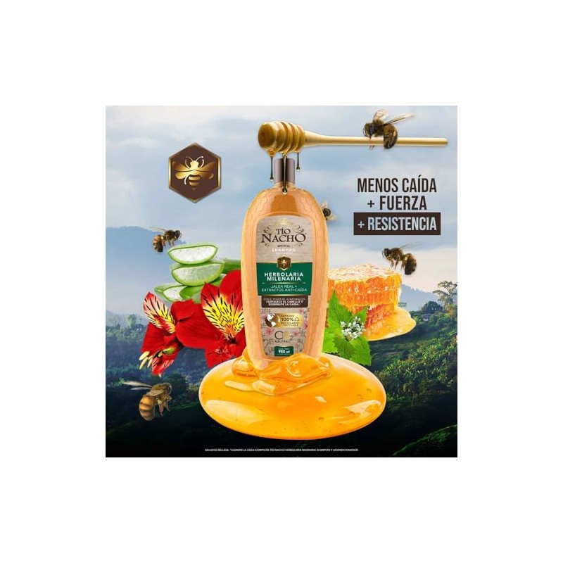 To Nacho Shampoo Herbolaria Milenaria, Fortalece y Disminuye la Cada