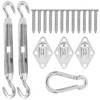 Stainless Steel Hardware Kit Screw Rhombus Hook Spring Buckle Shade