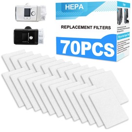 70 Packs Replacement Filters - Three Year Supply Filters for AirSense 10, for AirCurve 10- S9, for AirStart Series - BlessEase Replacement