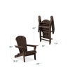 Best Choice Products Folding Adirondack Chair Outdoor, Wooden Accent Yard