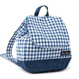 COLORFUL CANDY STYLE B1603700 Rucksack Unisex Baby Kids Backpack Baby First Year Celebration Cute Checkered Large Navy Blue