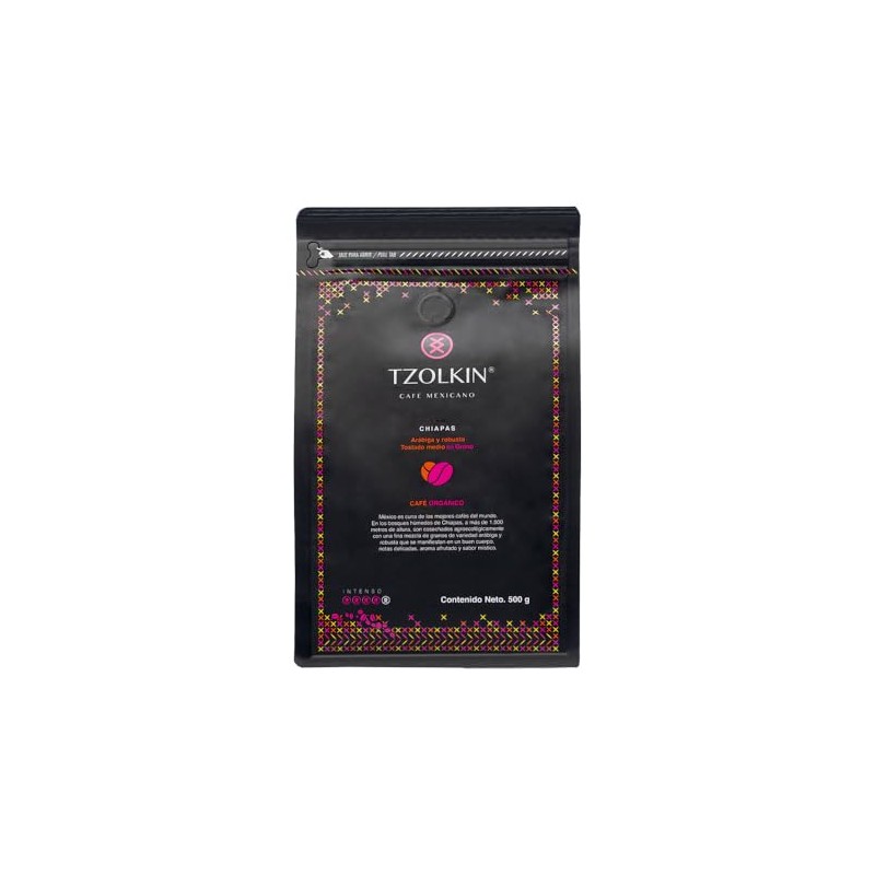 Tzolkin Café Orgánico en Grano Blend Arábiga y Robusta