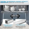 IRONWALLS 2-Pack Adjustable Undermount Sink Brackets, 24.4" to 59" Stainless
