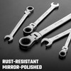 DURATECH 9/16" Flex-Head Ratcheting Combination Wrench