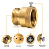2 Pack Brass Vacuum Breaker 3/4" Inch GHT Hose Bibb