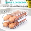 RoskDeewat Egg Holder for Fridge, Automatic Rolling Egg Container for