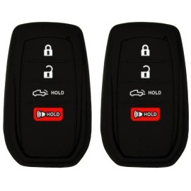 Toyota 2 Pack Keyless Entry Rubber Key Fob Remote Cover Toyota Tacoma Tundra 2025 2024