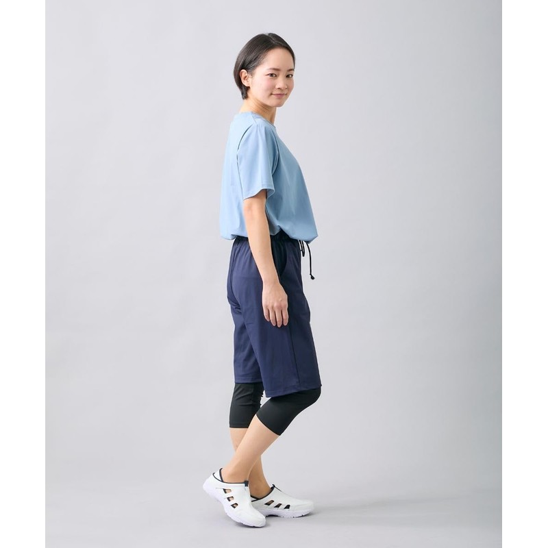 [ニッセン] スクラブパンツ レディース メンズ ラッシュガード ショートパンツ ナースレーヌ 介護 医療 保育士