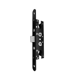 AcxdJnye Storm Door 2 Point Bolt Mortise Lock Body Replacement Fit Pella Storm Door Handleset Part,Blcak Face Plate