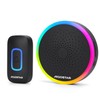 Aigostar Wireless Bell with RGB Light, IP55 Waterproof Outdoor Door