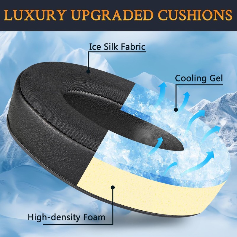 SOULWIT Cooling Gel Replacement Ear Pads for Bose A20 Aviation