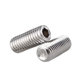 ORANXIN Hexagon Socket Grub Screws Stainless Steel 304 Trophy Point Hex Headless Adjusting Screws Allen Button M5 x 40 mm Pack of 20