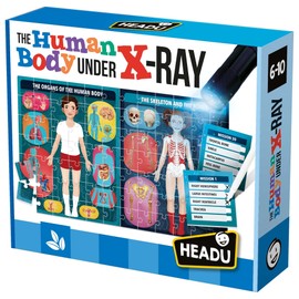 Headu The Human Body Under X-Ray EN22762 Educational Toy for Kids, Boys, and Girls Ages 6 to 10 Years Old