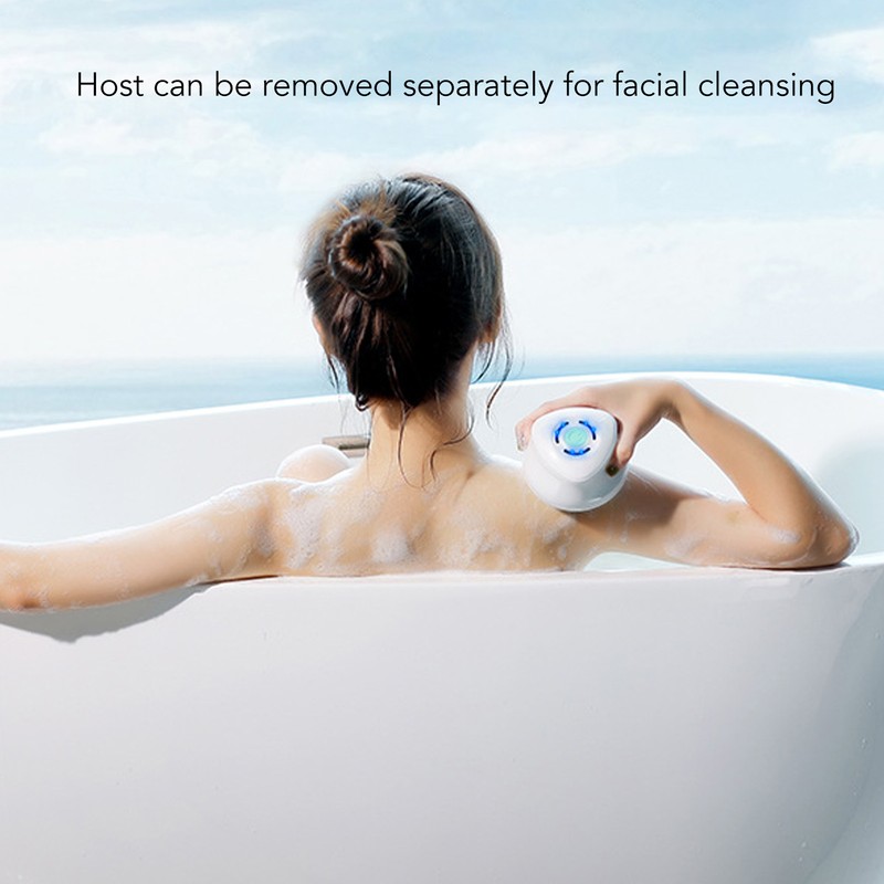 Electric Body Brush 3 Levels Speed Long Handle Exfoliating IP67