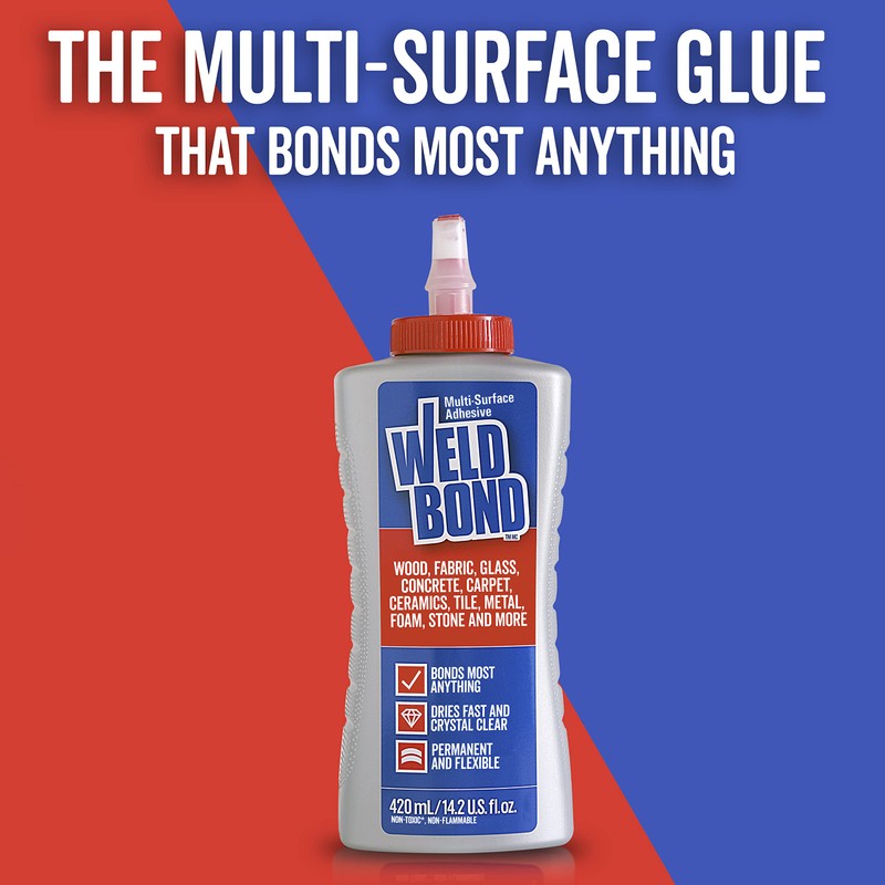 Weldbond Multi-Surface Non-Toxic Adhesive Glue, Bonds Most Anything! Wood Glue