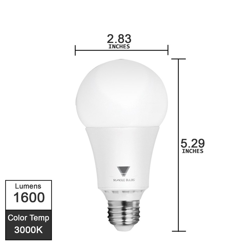 Triangle Bulbs T95141, LED Dimmable 100 Watt Equivalent Soft White