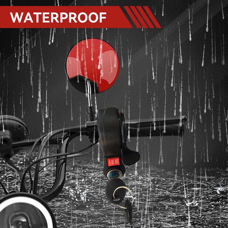 Frdhee Thumb Throttle Ebike, 3 Speed Switch Electric Scooter Throttle