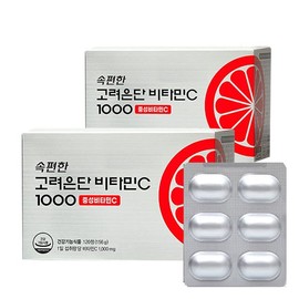 속편한 고려은단 비타민C 1000 중성비타민C 120정 X 2개 (8개월분) Sokpyeonhan Korea Eundan Vitamin C 1000 Neutral Vitamin C 120 Tablets X 2 (8 Months Supply)