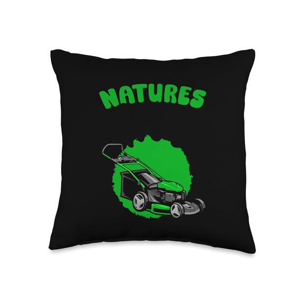 Hobby Gardener Nature Artist Landscape Gardener Lawn Care Throw Pillow