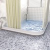 3" High Shower Threshold Water Dam 67 IN Collapsible Shower