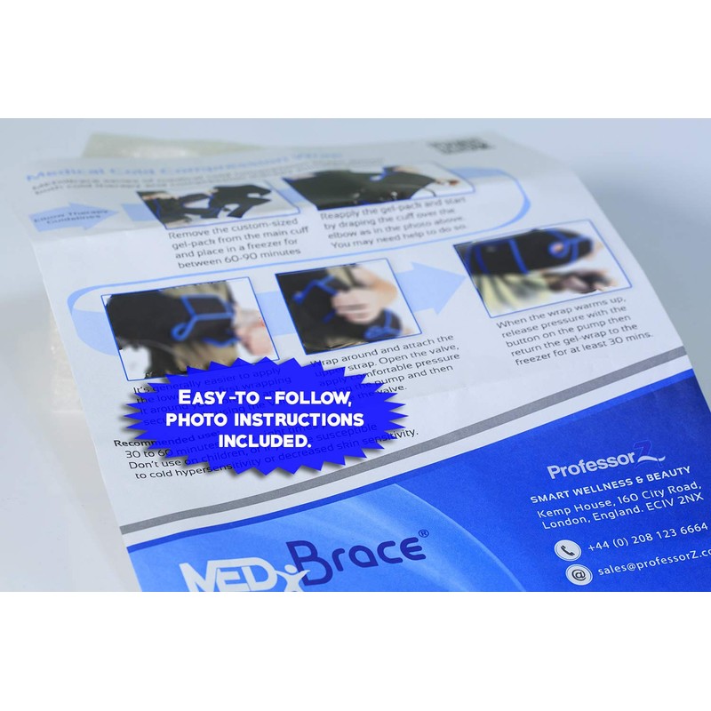 MEDiBrace Ice Cold Compression Injury Cuffs for Sports Professionals (Back)