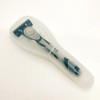 Travel business trip plastic razor case translucent 6ea