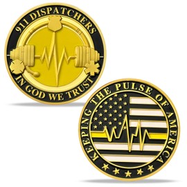 AtSKnSK Saint Michael Police Prayer Coin Patron Saint of Police Officers Police Law Enforcement Challenge Coin (911 Blue Line, 1)