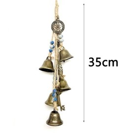 Garden Wind Chime Metal, Wind Chime Garden Hanging, Witch Bells Garden Blessing Bell Wind Chimes with Clear Sound Hanging Ornaments for Porch Balcony Window Decoration