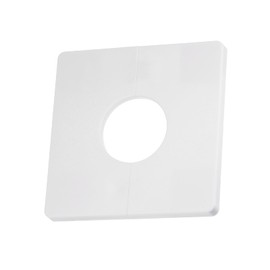 Kozelo 2pcs Wall Split Flange - [ 33mm/1.1" Hole x 85mm/3.4" ], Self-Adhesive Escutcheon Plate Water Pipe Cover for Water Faucet Decoration, White