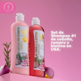 Shampoo Y Tratamiento Natural Sant Cebolla Romero Biotina