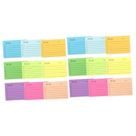 Operitacx 18 Stk Fluoreszierende Haftnotizen Wand-Haftnotizen Schreibwaren-Notizblöcke linierte Notizblöcke Büroaufkleber sticky notes book stule Angebot beachten Aufkleber beachten Papier