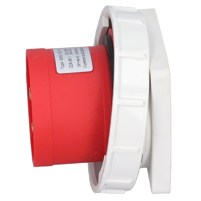 Industrial Socket IP67 Waterproof Aviation Connector 3P+N+E 32A AC 220380V