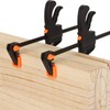 LISHINE 4 Inch Bar Clamps for Woodworking, 8 Pack Quick