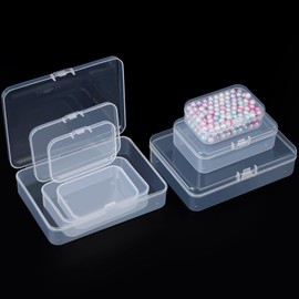 Segbeauty Small Storage Box, Pack of 6 Sorting Boxes for Small Parts, Plastic Boxes with Lid, Screws Sorting Box, Small Parts Organiser for Small Pills, Jewellery, Diamond Painting Accessories