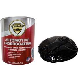 Woolwax One Gallon Auto Truck Undercoating Corrosion Inhibitor Thick Fluid Coating Long Lasting Resists Wash-off Film Barrier Protects For 2 Years and More. BLACK