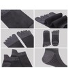 VWELL Men's Five Toe Socks, Sweat Absorbent, Quick Drying, Ankle