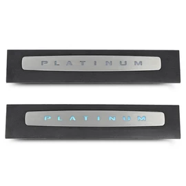 PIT66 LED Illuminated Platinum Door Sill Plate Set Compatible with Ford F250 F350 F450 F550 Super Duty Crew Cab Only 2017 2018 2019 20220 2021 2022 HC3Z-2613208-AA HC3Z-2613209-AA