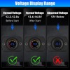 Ysyaxsyt Voltage Meter,12V LED Digital Display Voltage Meter Car Voltmeter