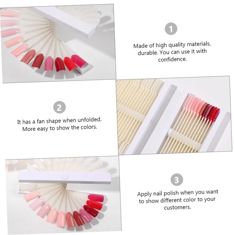 FOMIYES 1set Nail Practice Tips Display Board Lightweight and for