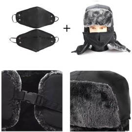 Worth Buy Russian Trooper Fur Winter Ski Hat Men Women Mask Ushanka Warm