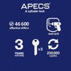 Apecs Cylinder Lock Profile Cylinder 30/70 mm for Door Lock
