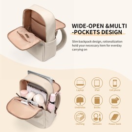 GOLF SUPAGS Women Laptop Backpack with Separate Laptop Compartment Fits 13.3 Inch Notebook Casual Daypack for Work Travel College Backpack Book Bags