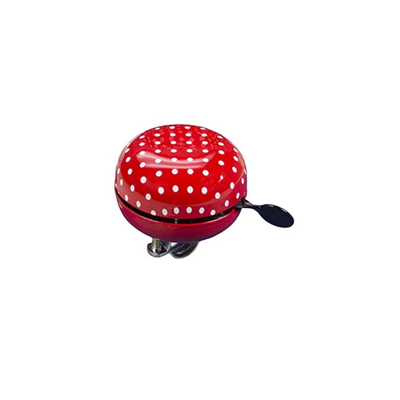 FISCHER Maxi Bicycle Bell with Handlebar Mount Red with White