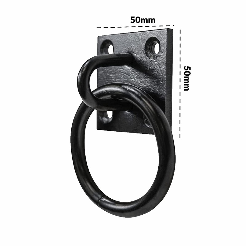 SUL Heavy Duty Ring on Plate with Black Coating, Horse