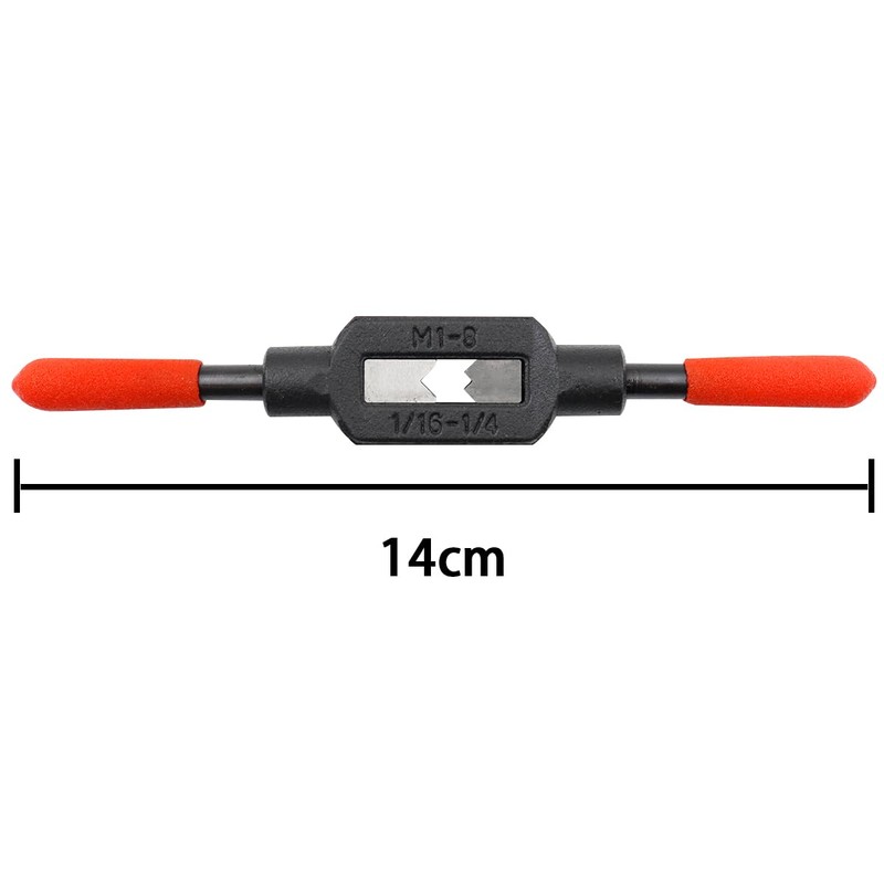 POFET Tap Wrench, Hand Tapping Tool M1-M8 with Rubber Grip
