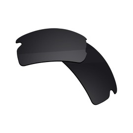 Boldbright Replacement Lenses Compatible with Oakley Flak 2.0 XL OO9188 Sunglasses - Stealth Black